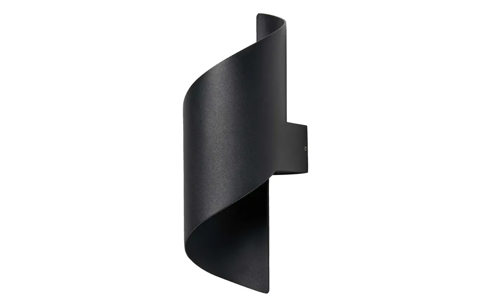 Zink Bude Led Downlight 12w Cool White In Black Outdoor Exterior Wall