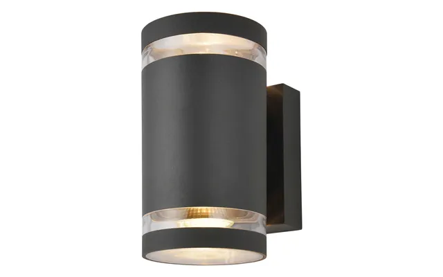 Zink Lens Up And Down Wall Light In Anthracite Outdoor Lights Exterior Front Door