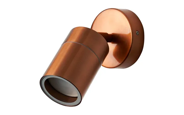 Zink Leto Adjustable Spotlight In Copper Outdoor Exterior Garden Wall Lights