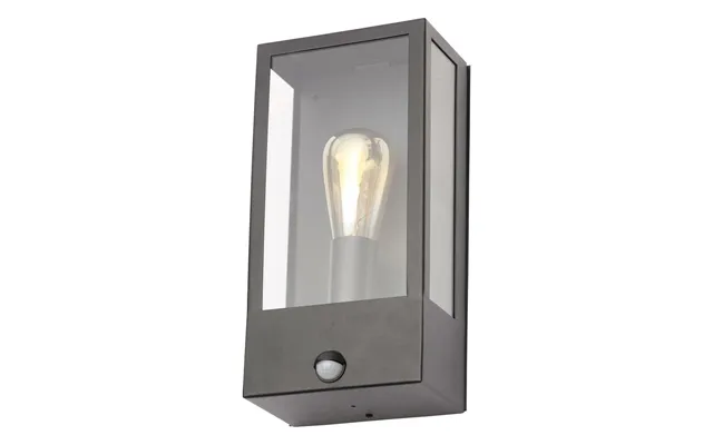 Zink Minerva Lantern Pir Sensor In Black Outdoor Exterior Lights