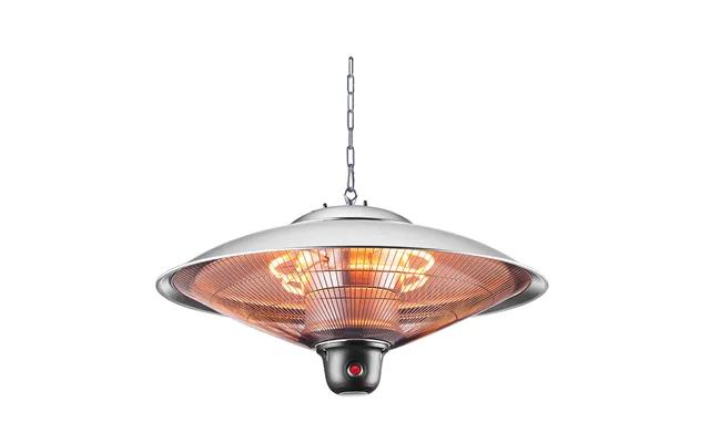 Zink Radiant Marl Pendant Patio Heater 2000w Halogen Element Pendant In Silver Outdoor Exterior Lights