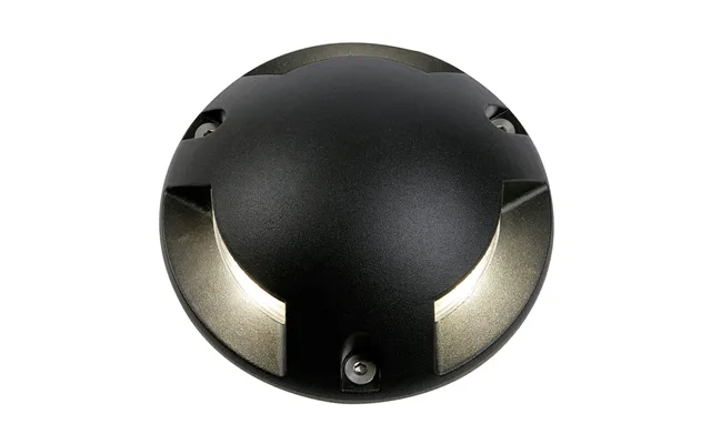 Zink Scout Led Surface Mounted Ground Light 3w Cool White In Black Outdoor Exterior Lights