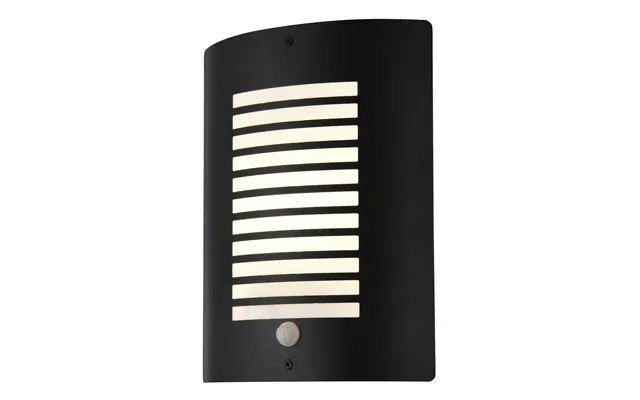 Zink Sigma Lantern With Pir Sensor In Textured Black Outdoor Exterior Lights