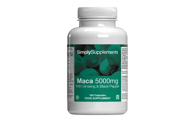 Maca Root 5000mg With Ginseng & Black Pepper