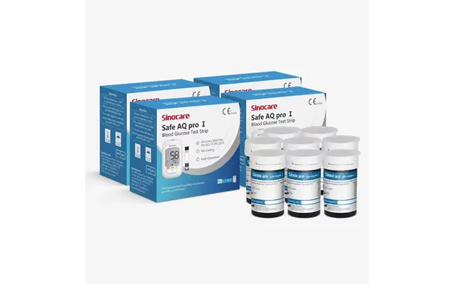 200pcs Sinocare Glucometer Glucose Test Strips Without Lancets - Safe Aq Pro