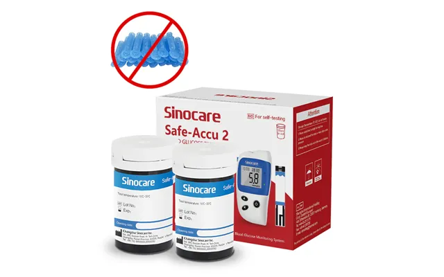 50pcs Sinocare Glucometer Glucose Test Strips Without Lancets - Safe Accu 2