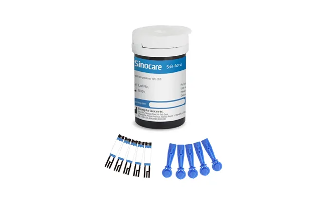 Sinocare Safe Accu Blood Glucose Monitor With Large Memory Capacity, High-cost Performance - No Meter Only 100pcs× Strip
