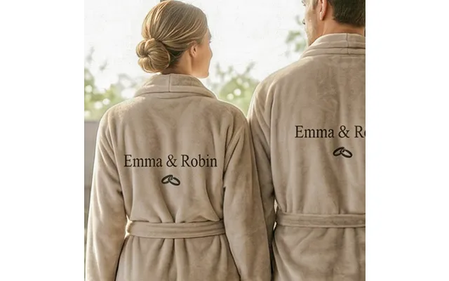 Dressing Gown Sand-coloured Embroidered Back S-m Smartphoto