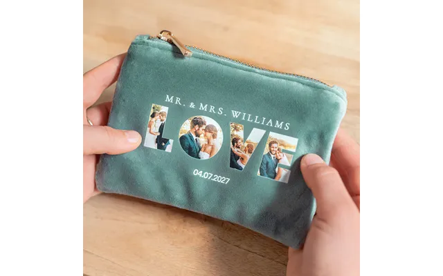 Makeup Organiser Velour Green