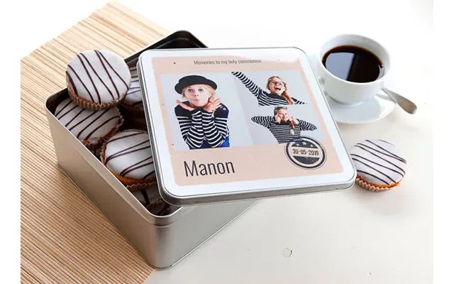 Personalised Cookie Tin Square