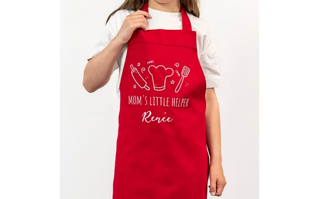 Personalised Kids Apron Red