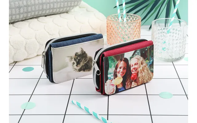 Personalised Wallet Blue Jeans