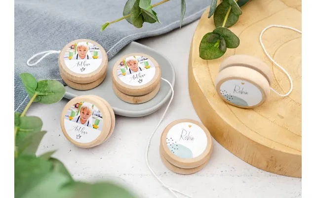 Personalised Yoyos With Sticker - Set Of 12