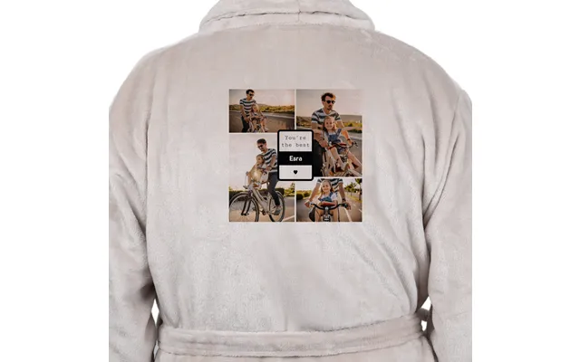 Smartphoto Dressing Gown Sand-coloured With Print Back L Xl product image