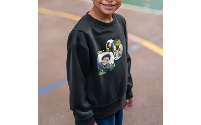 Smartphoto Embroidered Sweater Kids Black 5 - 6 Y