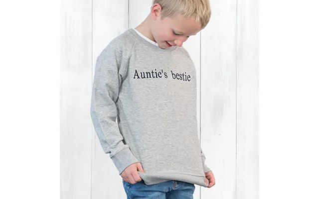 Smartphoto Embroidered Sweater Kids Grey Speckled 9 - 11 Y