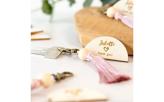 Smartphoto Engraved Keychain Tassel Magnolia - Set Of 6