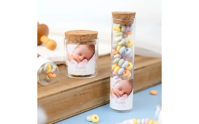 Smartphoto Glass Jars With Square Stickers - Set Of 12