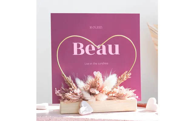 Smartphoto Heart And Dried Flowers With 1 Photo Card