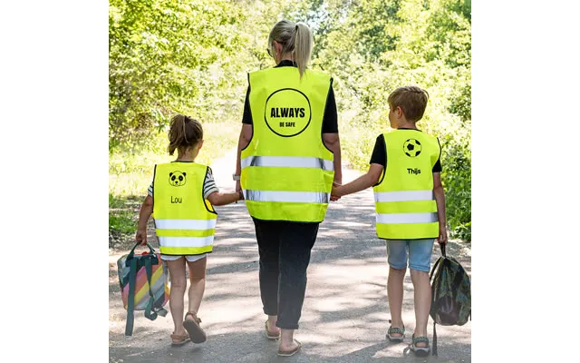Smartphoto Reflective Vest Adult Personalised Back L-xl