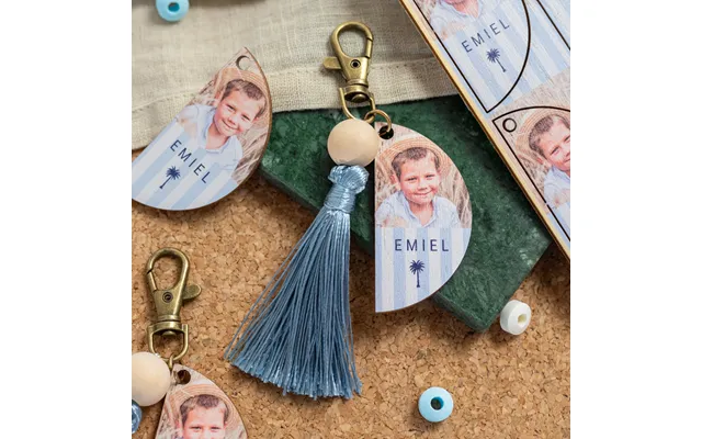 Smartphoto Uv Printed Keychain Tassel Blue - Set Of 6