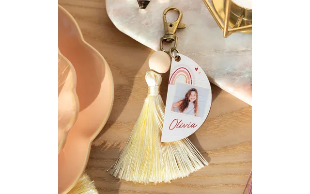 Smartphoto Uv Printed Keychain Tassel Vanilla - Set Of 6