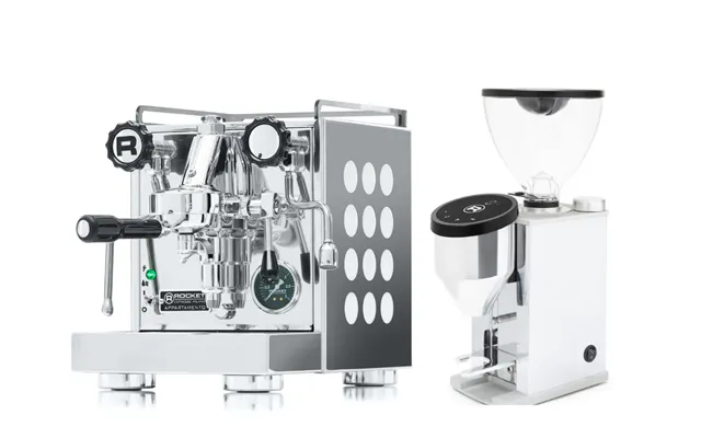 Rocket Espresso Appartamento 2.0 Espresso Machine White Faustino Grinder Package Offer