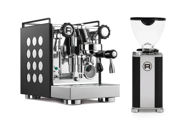 Rocket Espresso Appartamento Serie Nera Giannino Grinder Package Offer