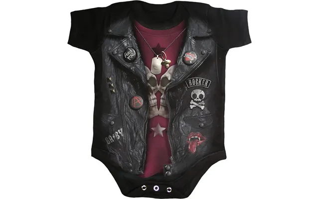 Baby Biker - Baby Sleepsuit Black
