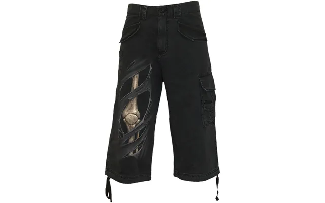 Bone Rips - Vintage Cargo Shorts 3 4 Long Black