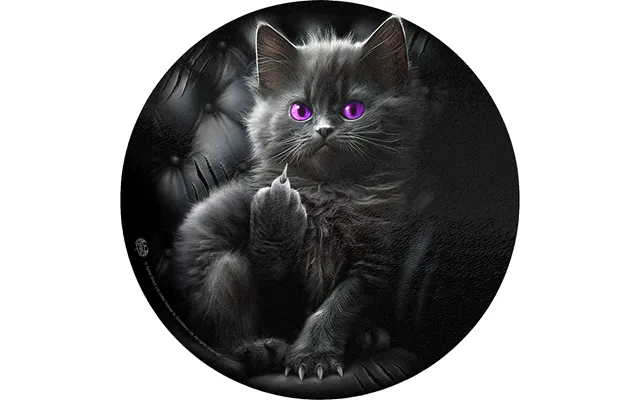 Cattitude - Glass Chopping Board Circular
