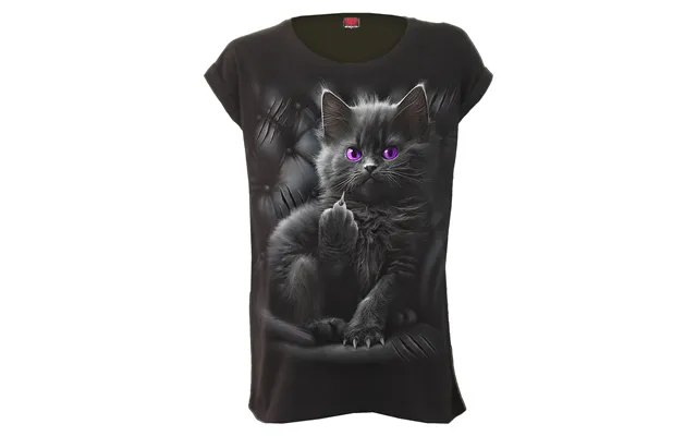 Cattitude - Turnup Sleeve Loosefit Tee