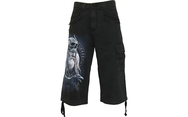 Odin's Warrior - Vintage Cargo Shorts 3 4 Long Black