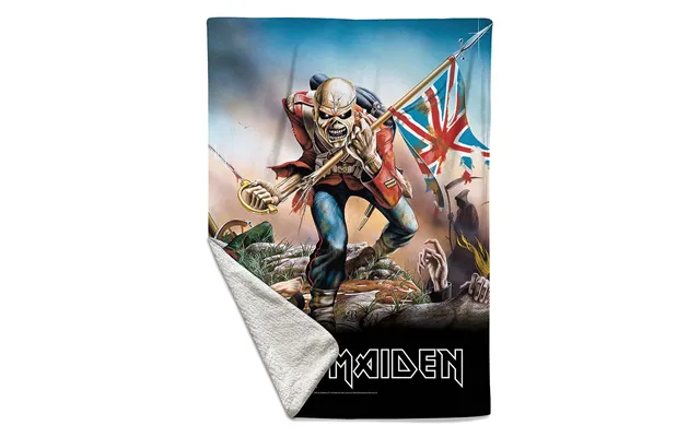 Rocksax Iron Maiden Sherpa Fleece Blanket - Trooper