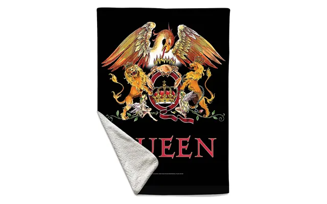 Rocksax Queen Sherpa Fleece Blanket - Crest