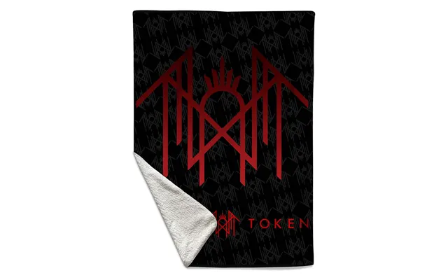 Rocksax Sleep Token Sherpa Fleece Blanket - Red Logo