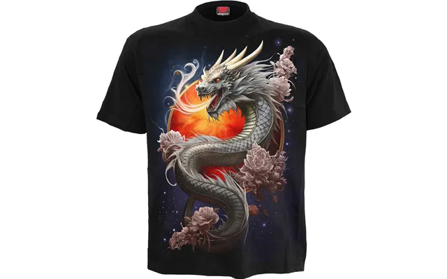 Sun Dragon - Front Print T-shirt Black