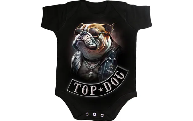 Top Dog - Baby Sleepsuit Black