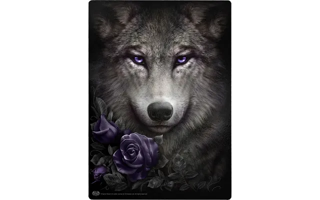Wolf Roses - Glass Chopping Board Rectangular