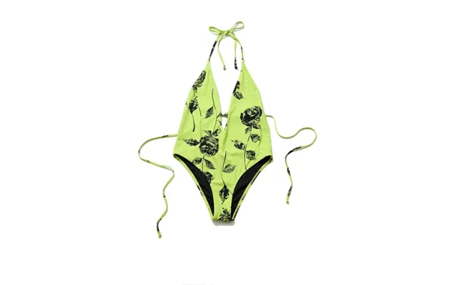 Bitching & Junkfood Cher One-piece Swimsuit Neon Rose - M Yellow