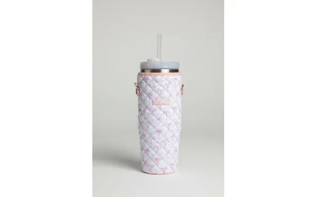 Coconut Lane Quilted Dainty Bows Tumbler Carry Case