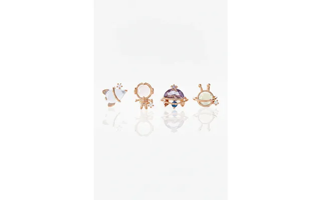 Girls Crew Blast Off Earring Stud Set - Gold