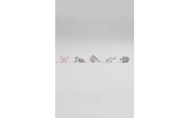 Girls Crew Sweet Tooth Stud Earrings - Silver