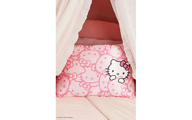 Hello Kitty X Kitsch Satin Pillowcase - Pink Hello Kitty Faces