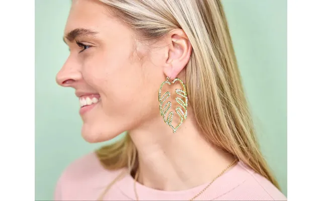 Packed Party Palm Paradise Rhinestone Earrings