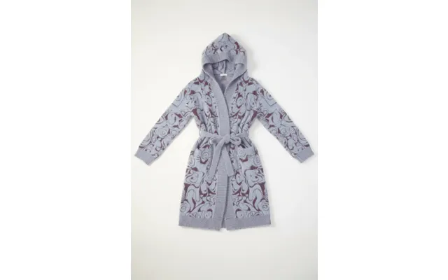 Pixie & Peach Hope Jacquard Knitted Robe - Blue Uk 12