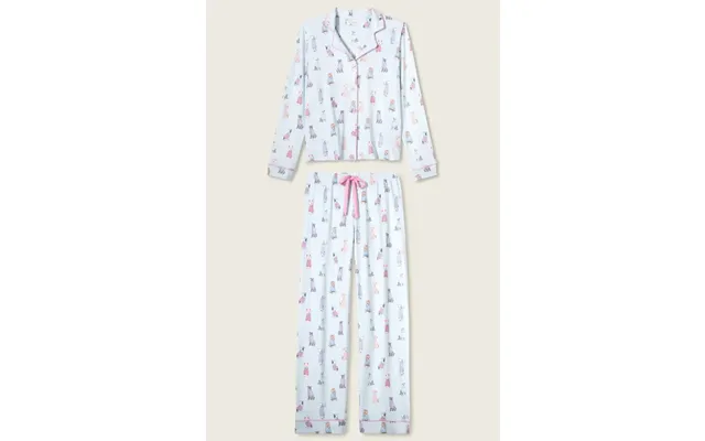 Pj Salvage Doggone Cold Dog Print Pointelle Pj Set Colour Blue Size S product image