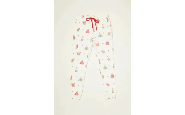 Pj Salvage Feline Festive Cat Print Banded Pj Pants As Seen On Chloe Sims Colour White Size S product image