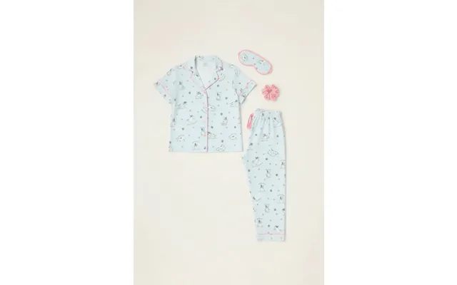 Pj Salvage Paws & Breathe Dog Print 3-piece Pj Set Colour Blue Size L product image