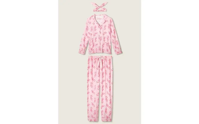 Pj Salvage Sweeter Than Sugar 3-piece Candy Cane Print Flannel Pj Set As Seen On Paris Hilton Colour Pink Size L product image